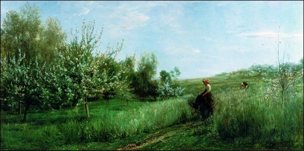 Art Print C.F.Daubigny - La Primavera