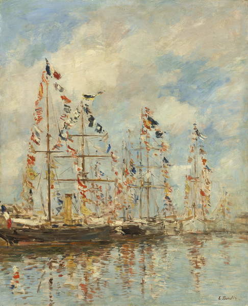 Плакат Yacht Basin at Trouville-Deauville, c.1895-6