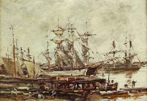 Плакат Sailing ships in the port of Bordeaux