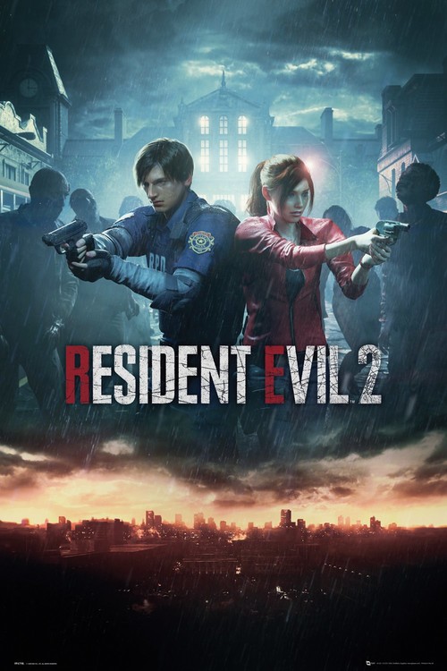 Плакат Resident Evil 2 - City Key Art