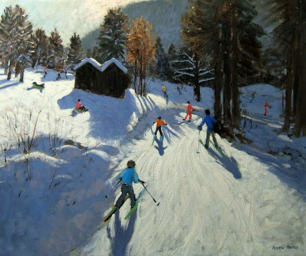 Плакат Two mountain huts, Pleney, Morzine