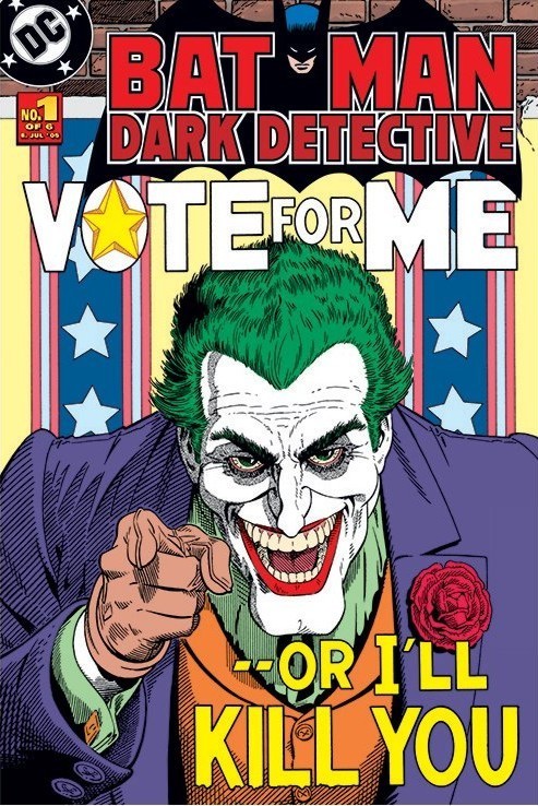 Плакат BATMAN - joker vote for me