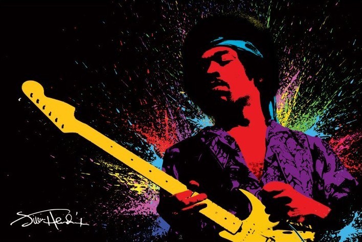 Плакат Jimi Hendrix - paint