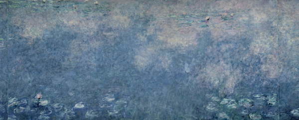 Juliste Waterlilies: Two Weeping Willows, centre right section