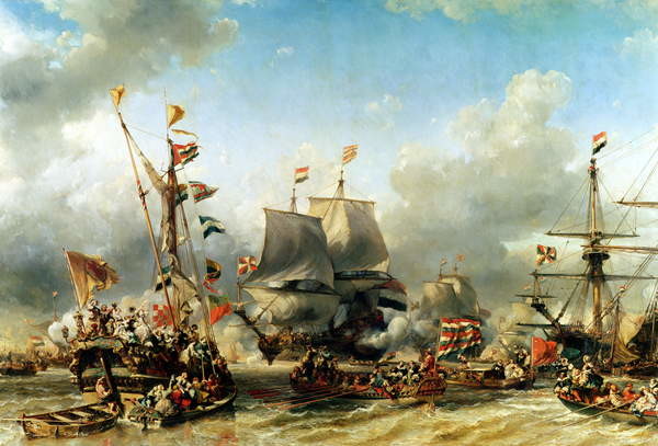 Плакат The Embarkation of Ruyter and William de Witt in 1667