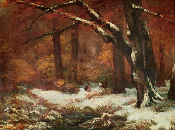 Принти на полотні The Deer Retreating