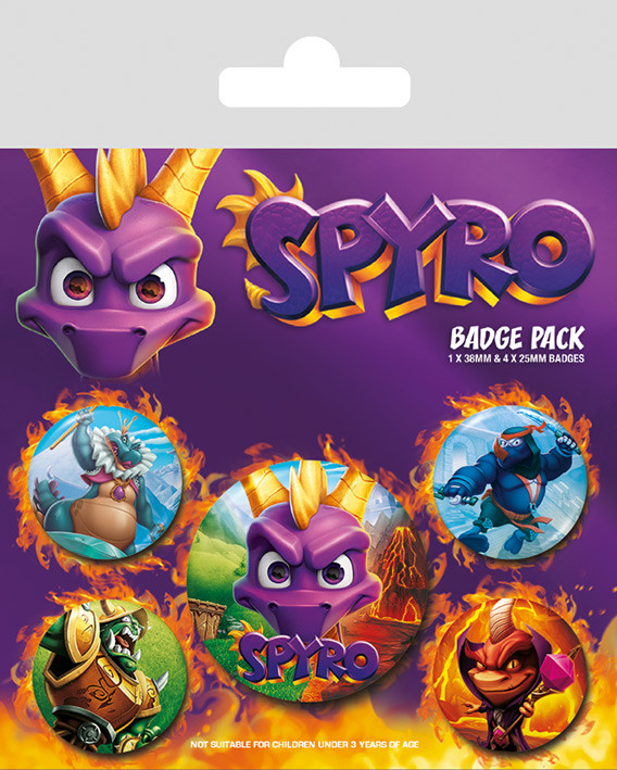 Badge set Spyro - Reignited Characters