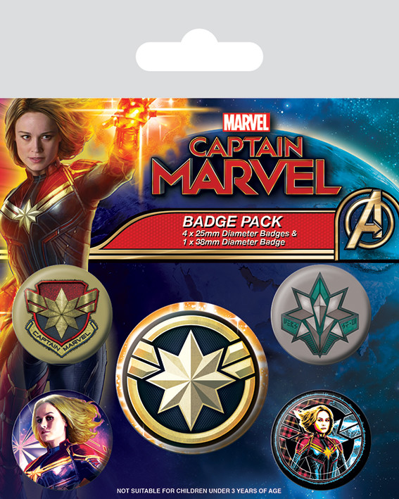 Badge set Captain Marvel - Patches