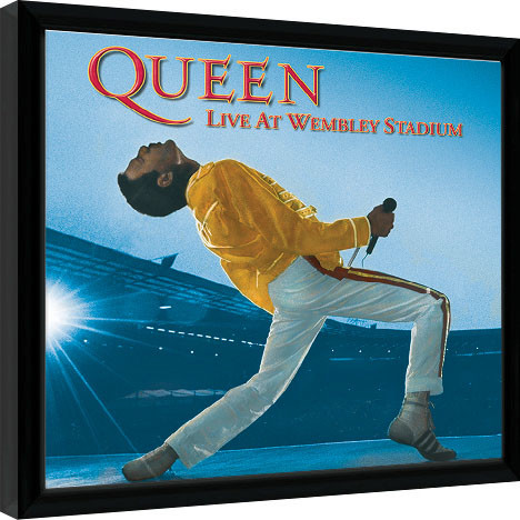 Uokvireni poster Queen - Live At Wembley