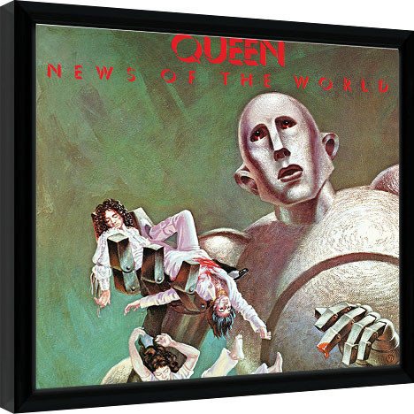 Κορνιζαρισμένη αφίσα Queen - News Of The World
