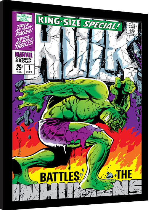 Framed Poster Incredible Hulk - Inhumans