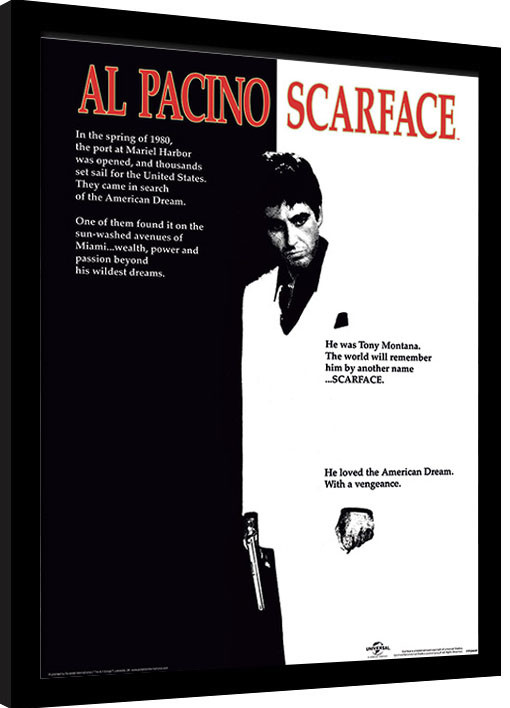 Рамкиран плакат Scarface - One Sheet