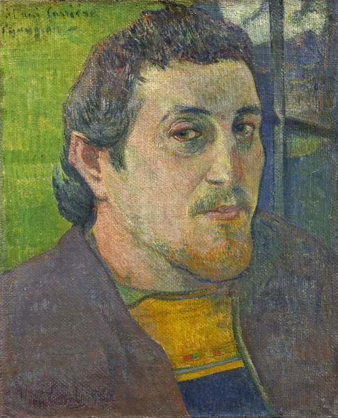 Плакат Self Portrait dedicated to Carriere, 1888-1889