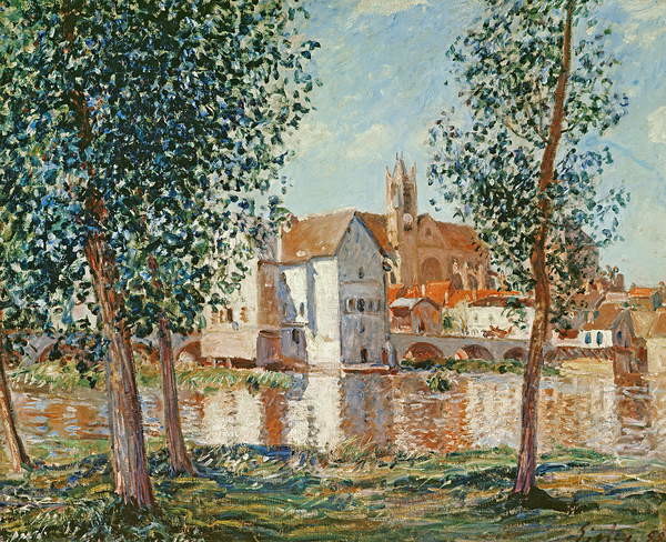 Alfred Sisley、MORET-SUR-LOING、画集画、新品額装付 Museum Barberini | Alfred Sisley: The Loing at Moret