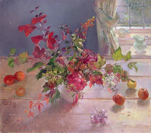 Плакат Honeysuckle and Berries, 1993