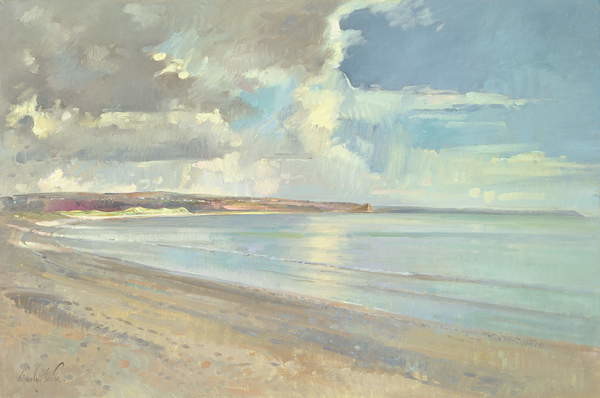 Poster Reflected Clouds, Oxwich Beach, 2001