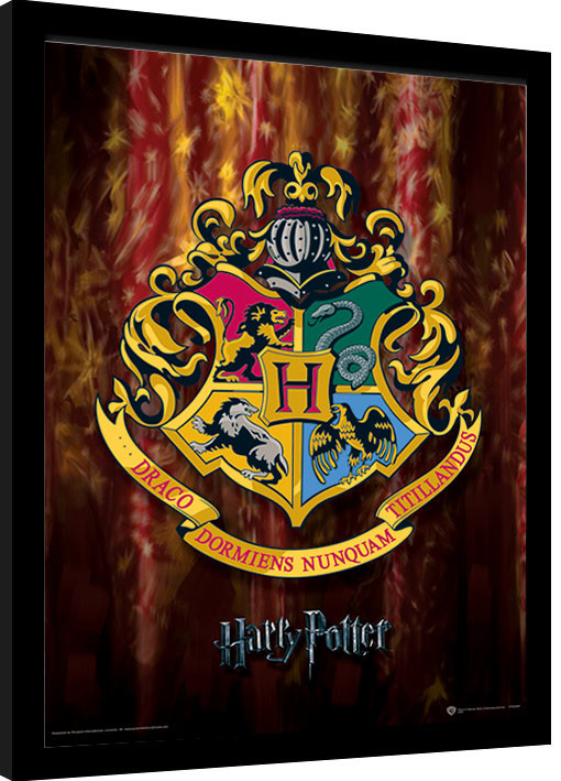 Kehystetty juliste Harry Potter - Hogwarts Crest