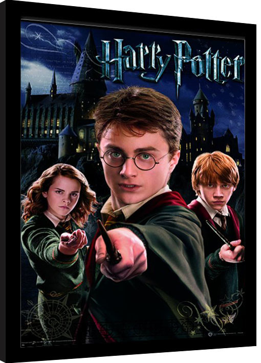 Κορνιζαρισμένη αφίσα Harry Potter - Harry Ron Hermione