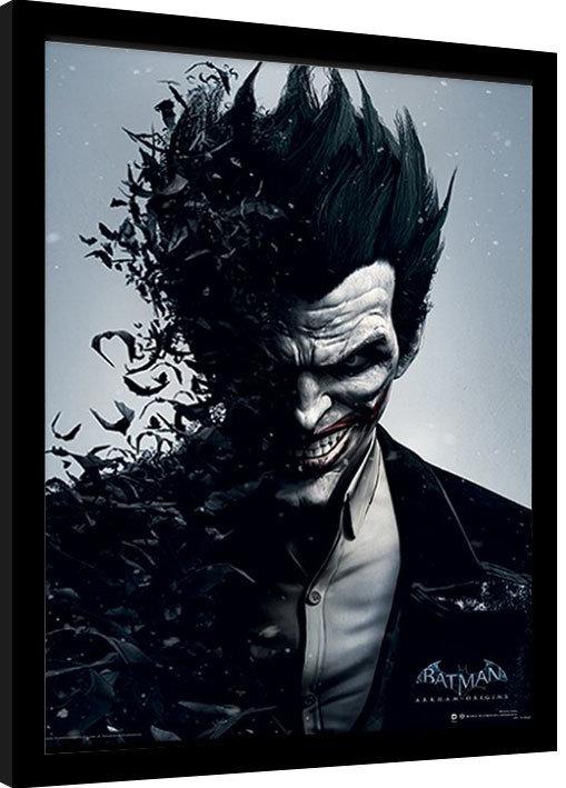 Κορνιζαρισμένη αφίσα Batman: Arkham Origins - Joker