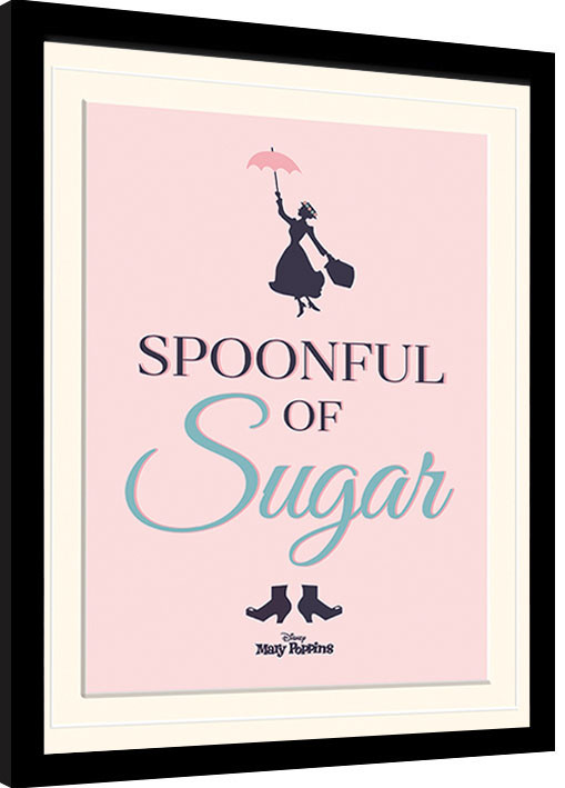 Κορνιζαρισμένη αφίσα Mary Poppins - Spoonful of Sugar
