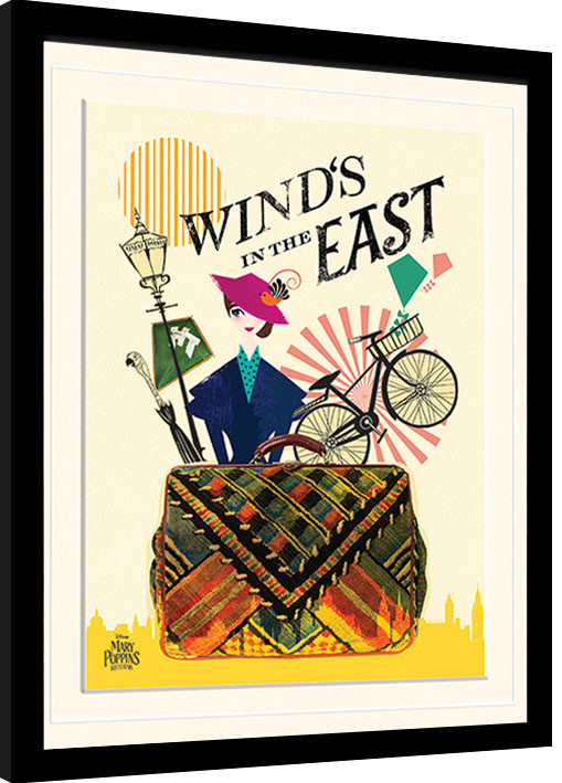 Κορνιζαρισμένη αφίσα Mary Poppins Returns - Wind in the East
