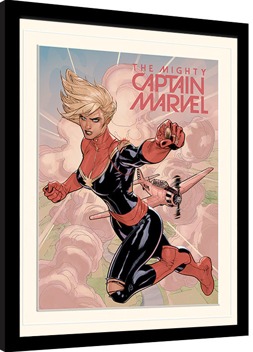 Κορνιζαρισμένη αφίσα Captain Marvel - Flight