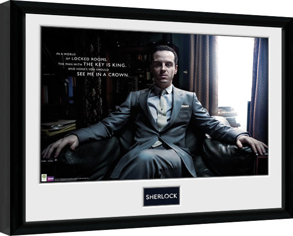 Uokvireni poster Sherlock - Moriarty Chair