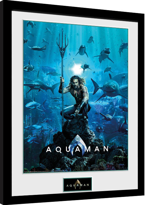 Uokvirjen plakat Aquaman - One Sheet