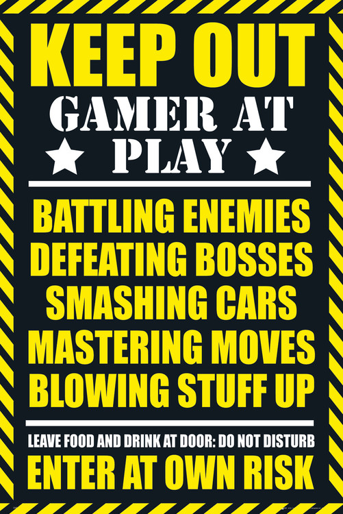 Плакат Gaming - keep out