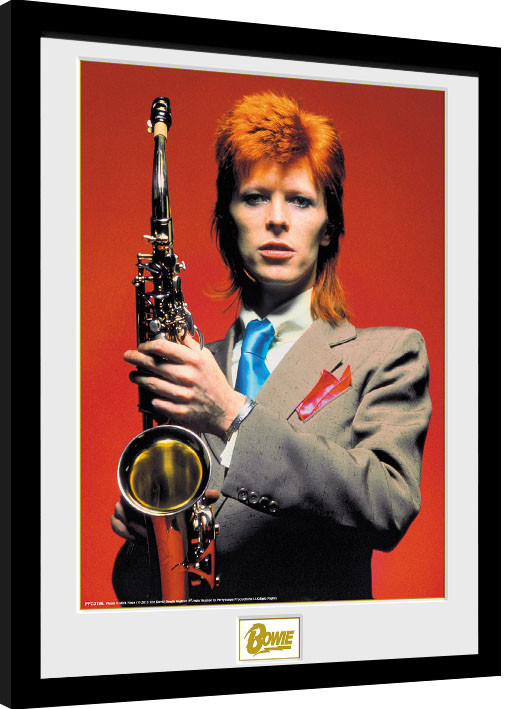 Uokvireni poster David Bowie - Saxophone