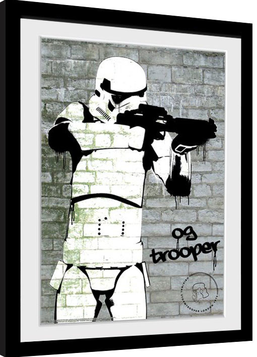Framed Poster Stormtrooper - Spray
