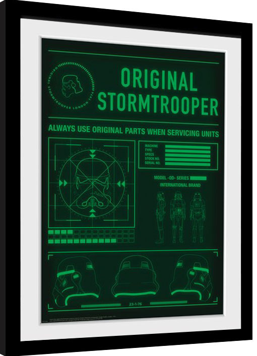 Kehystetty juliste Stormtrooper - Technical Readout