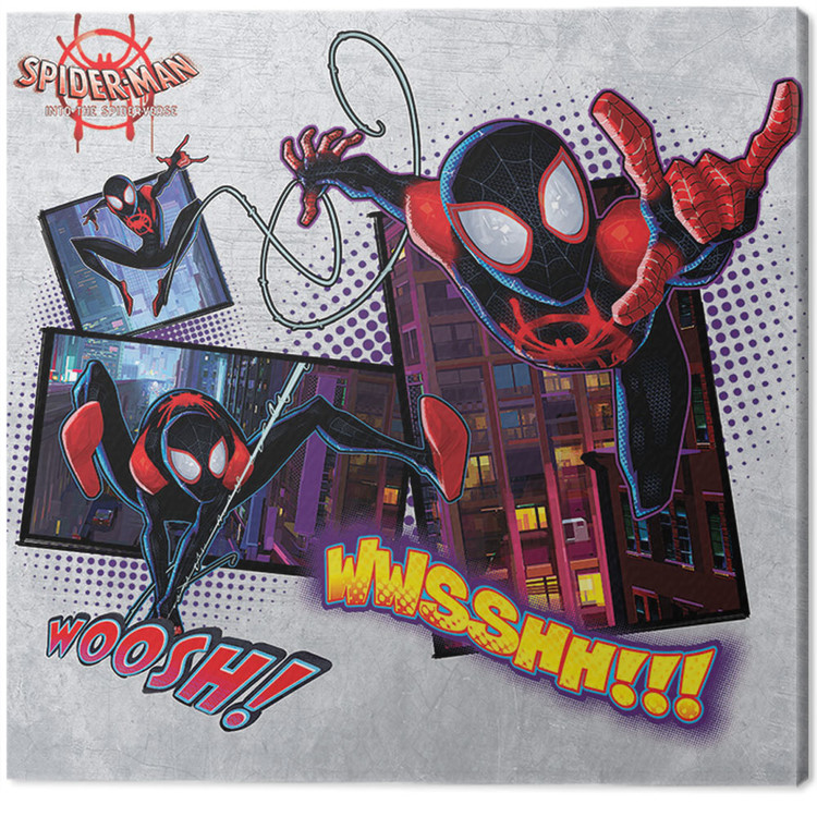 Canvas Print Spider-Man: Into The Spider-Verse - Comic