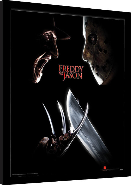 Uokvireni poster Freddy Vs Jason - Face Off