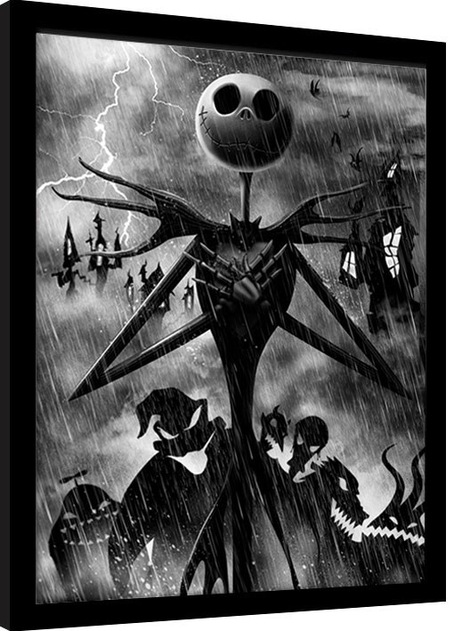 Рамкиран плакат Nightmare Before Christmas - Jack Storm