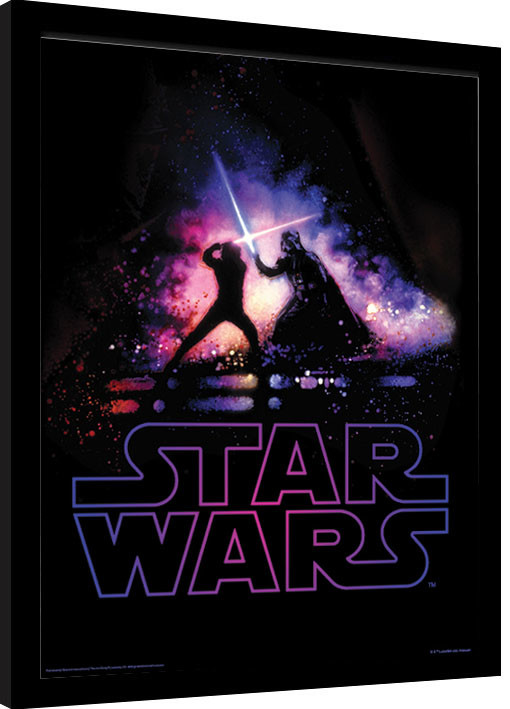 Uokvireni poster Star Wars - Battle