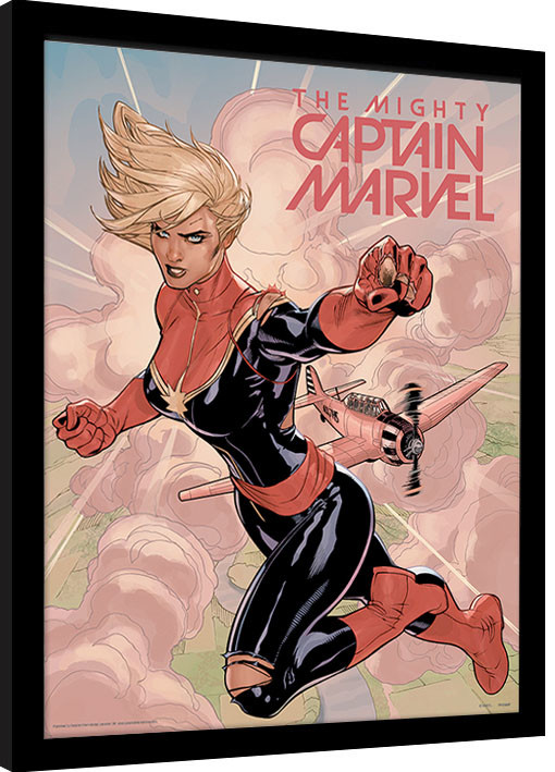 Рамкиран плакат Captain Marvel - Flight