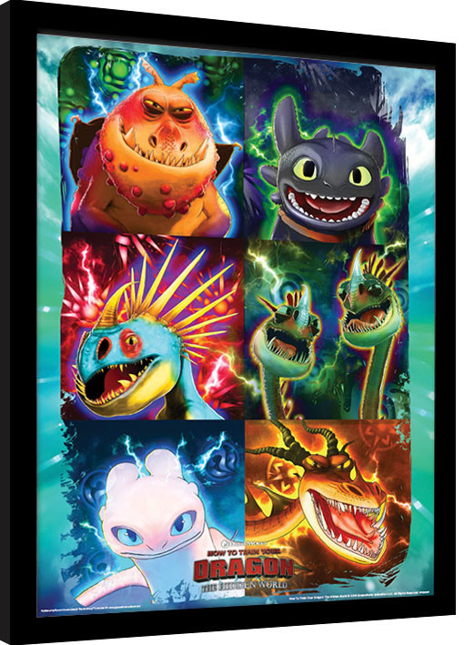 Poster emoldurado How To Train Your Dragon 3 - Mug Shots
