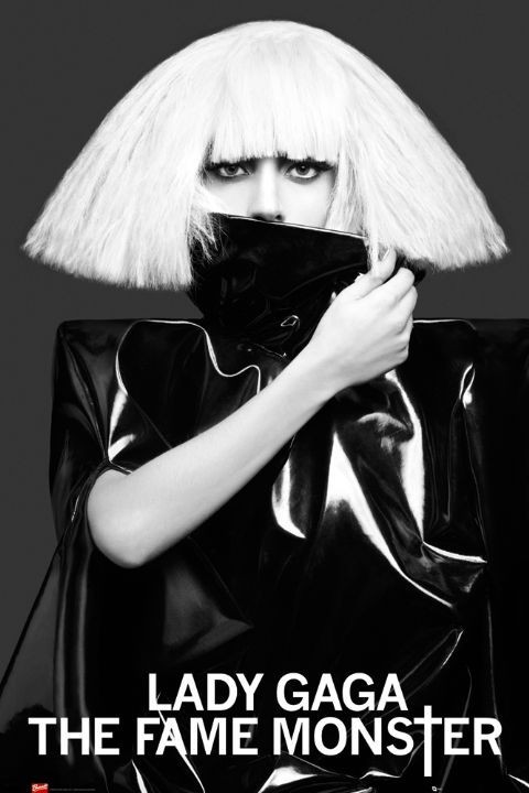 Плакат Lady Gaga - white hair