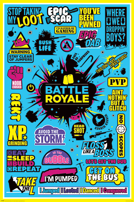 Плакат Battle Royale - Infographic