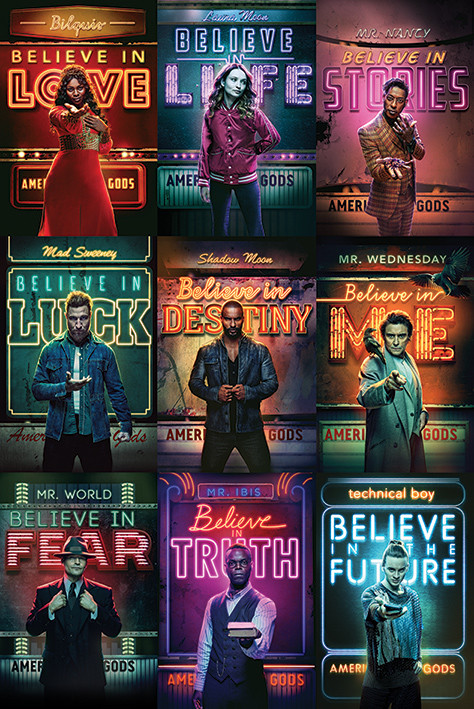Плакат American Gods - Characters