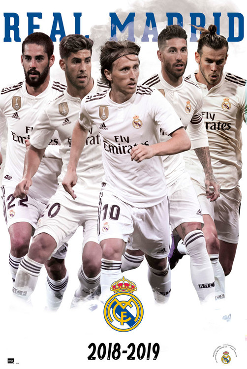 Плакат Real Madrid 2018/2019 - Grupo