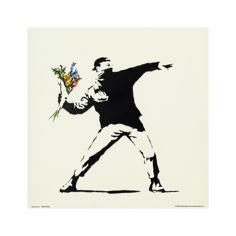 Художествен печат Banksy - Flower Bomber