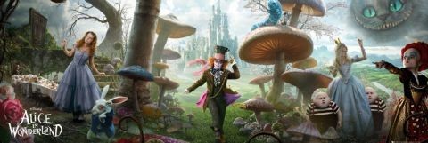 Плакат Alice in wonderland - landscape