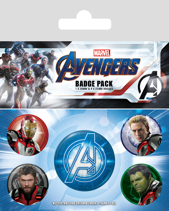 Badge set Avengers: Endgame - Quantum Realm Suits