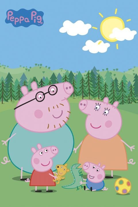 Плакат PEPPA PIG - rodina
