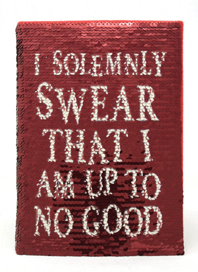 Notebook Harry Potter - Marauders Map Sequin Flip