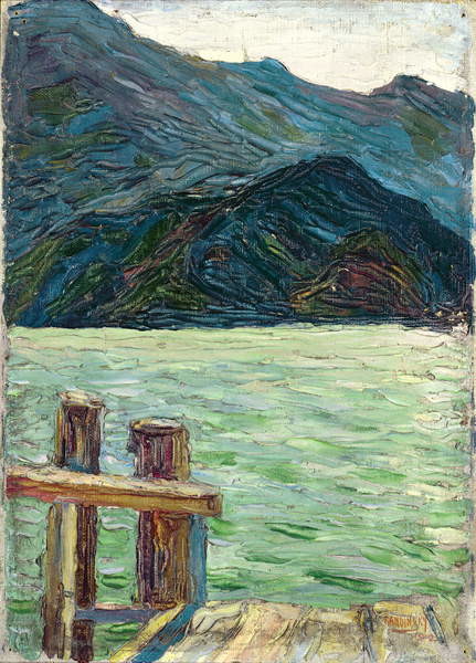 Плакат Kochelsee over the bay (1902)