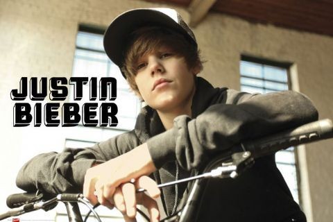 Плакат Justin Bieber - bike