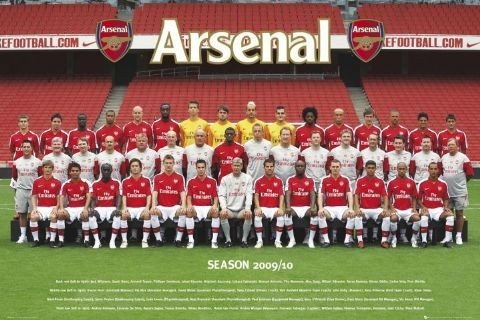 Плакат Arsenal - Team photo 09/10